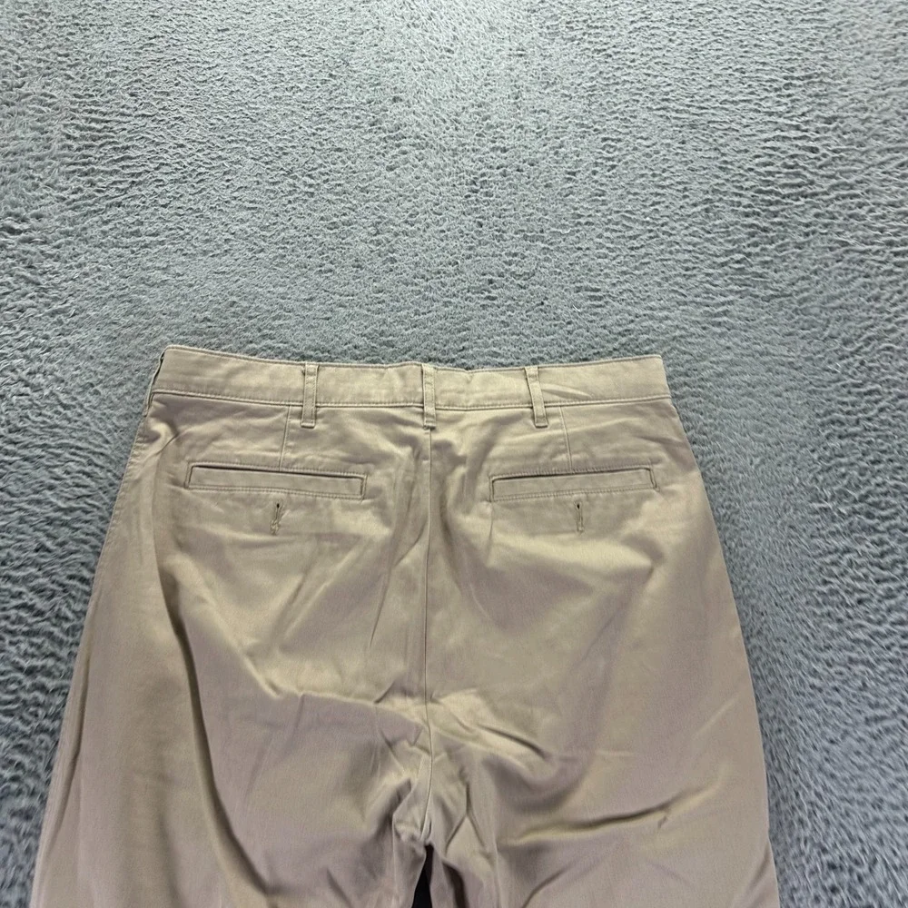 Cremieux Pant Mens 33x30 Beige Cotton Chino Straight Leg Career Preppy Stretch